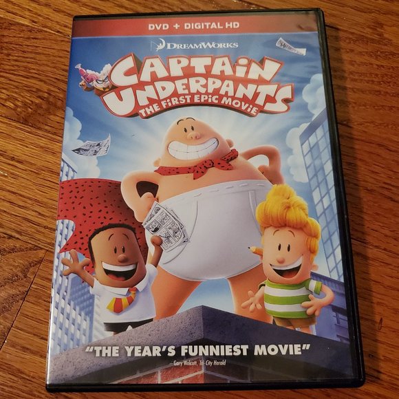 Dreamworks | Media | Captain Underpants Dvd | Poshmark